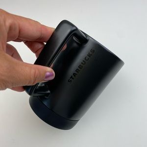 Starbucks matte black non slip ceramic desktop 
coffee mug 14oz